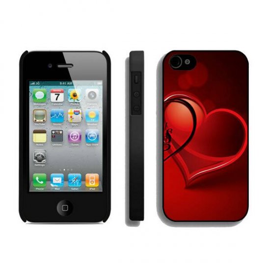 Valentine Heart iPhone 4 4S Cases BSW - Click Image to Close